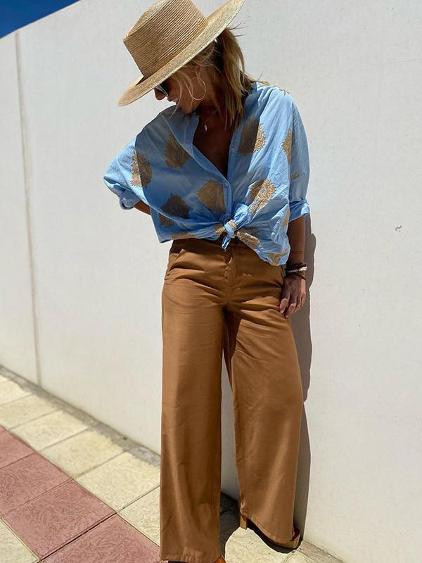 Lena – Stylish Blouse with Embroidery