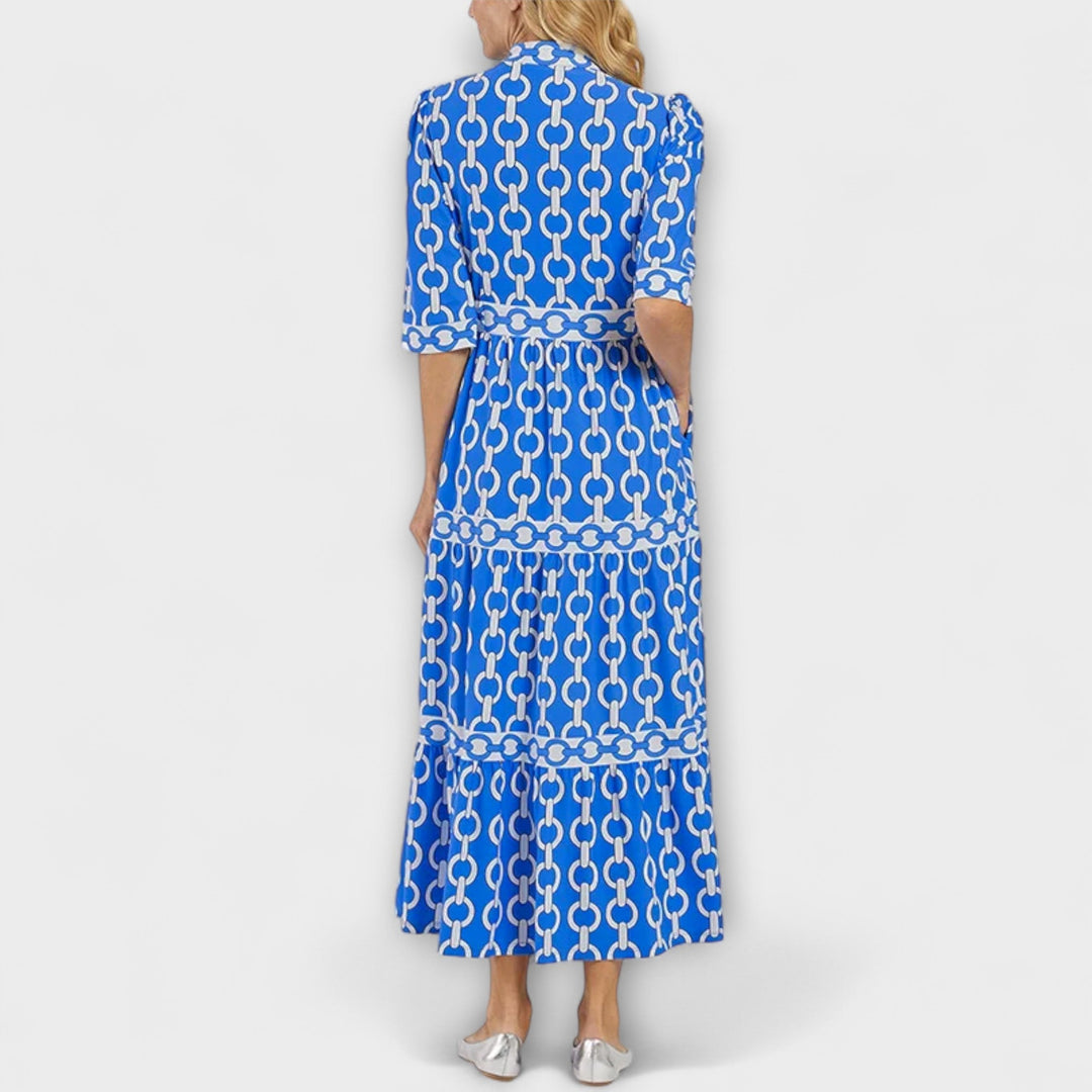 Amira – Chain Print Midi Dress