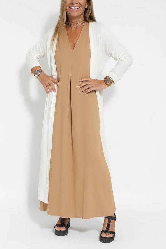 Janine – Elegant Maxi Dress with Matching Cardigan