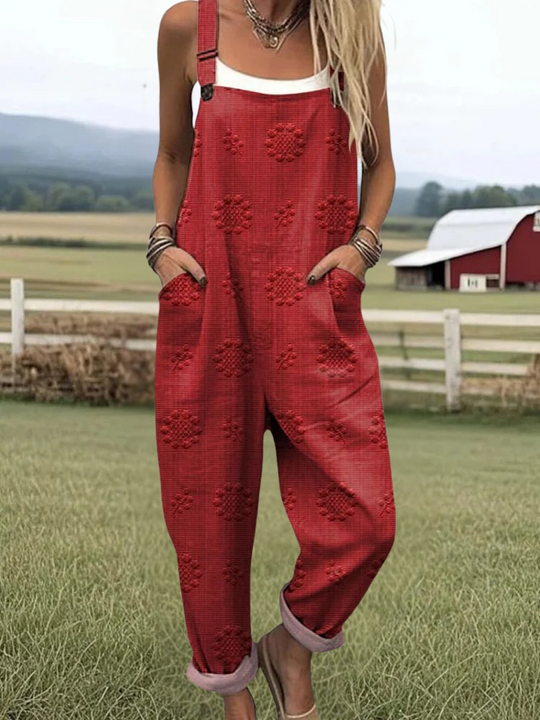 Danielle – Vintage Floral Jumpsuit