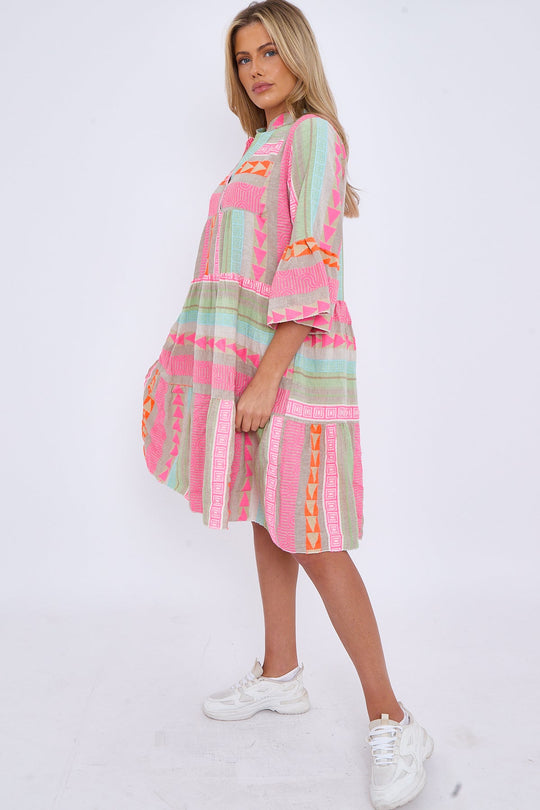Alyssa – Colorful Ethnic Summer Dress