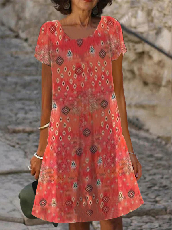 Lauren – Printed Midi Dress