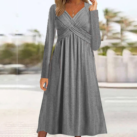 Gabriella – Long Sleeved Dress with Cross Detail
