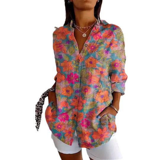 Leonie – Patterned Summer Blouse