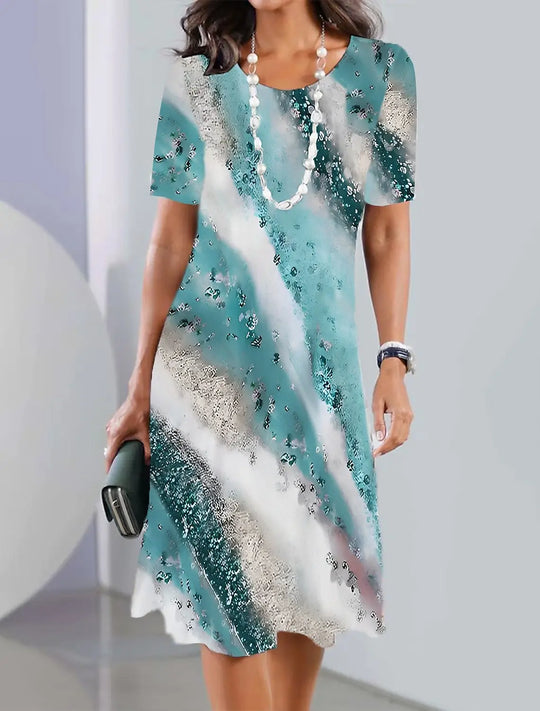 Hanna – Colorful Midi Dress