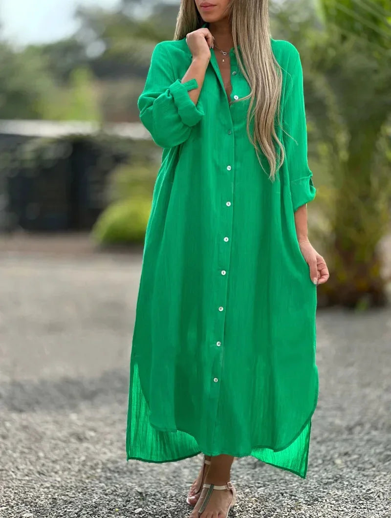 Mari – Cotton Hemp Summer Dress