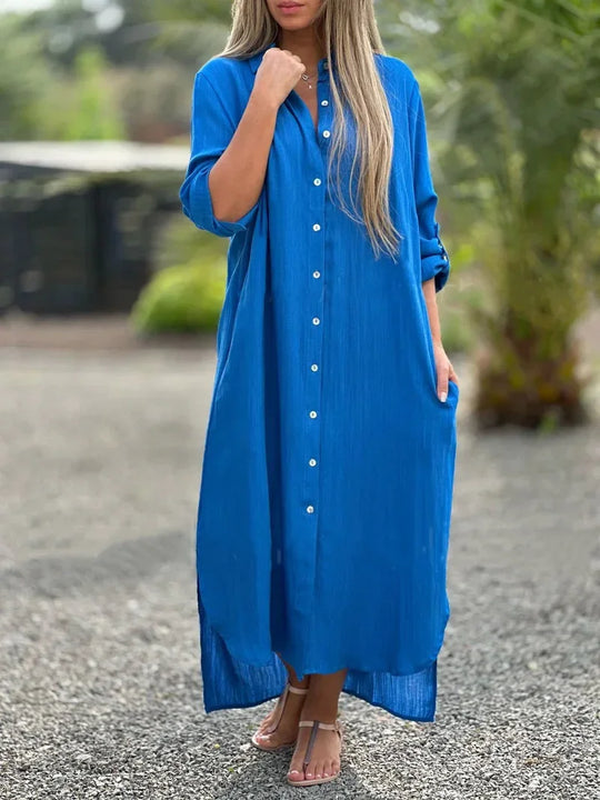 Mari – Cotton Hemp Summer Dress
