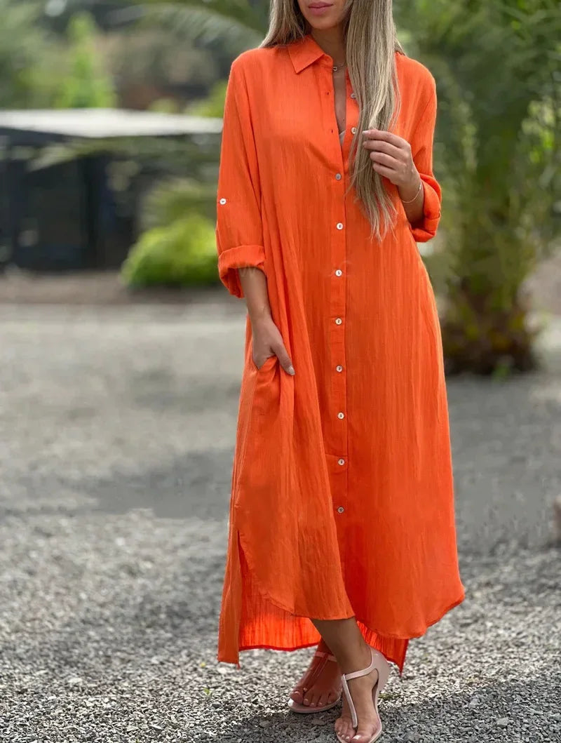 Mari – Cotton Hemp Summer Dress