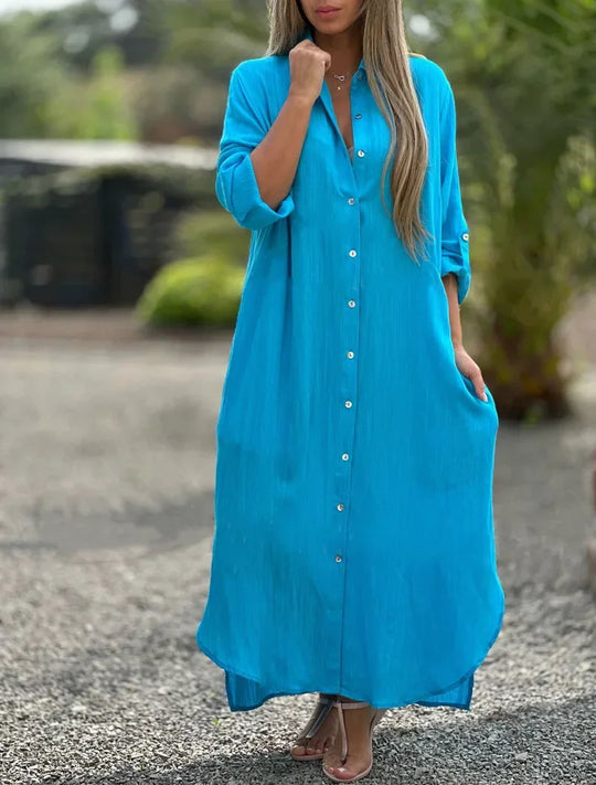 Mari – Cotton Hemp Summer Dress