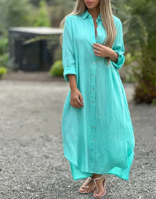 Mari – Cotton Hemp Summer Dress