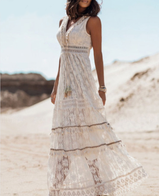 Beatrice – Bohemian Dress with Tummy Coverage