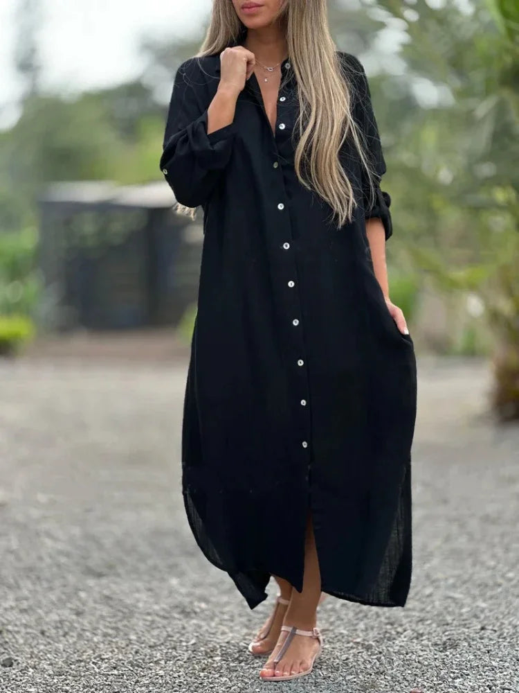 Mari – Cotton Hemp Summer Dress