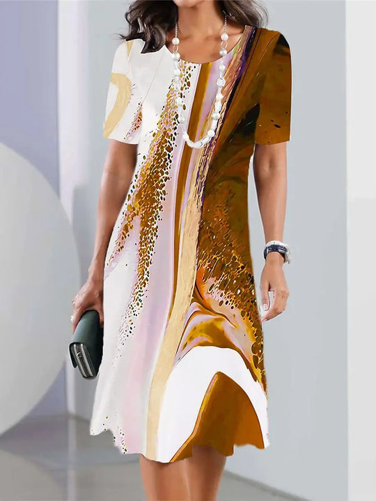 Hanna – Colorful Midi Dress