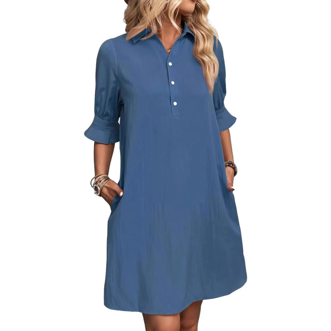 Veronica – Relaxed Shirt Dress