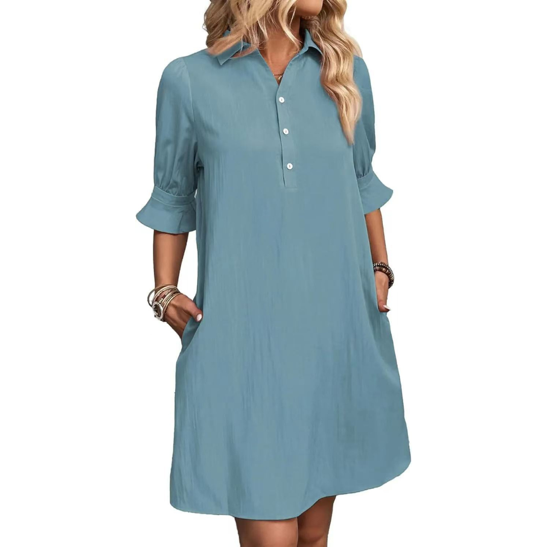 Veronica – Relaxed Shirt Dress