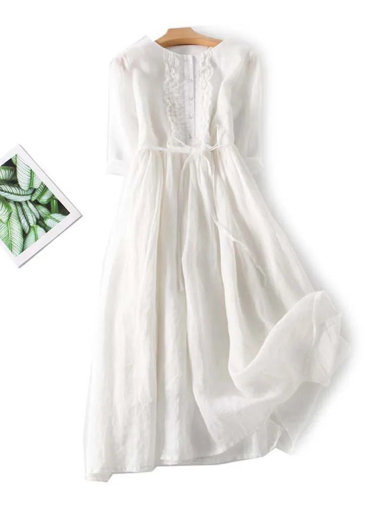 Cecilia – Boho Linen Summer Dress