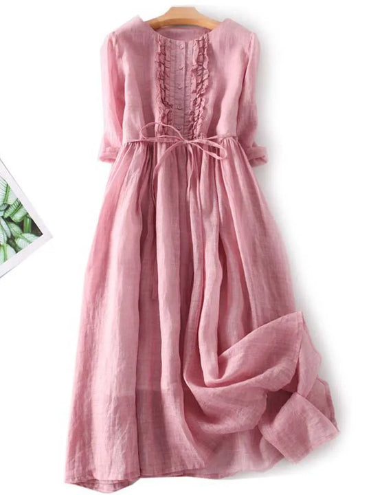Cecilia – Boho Linen Summer Dress