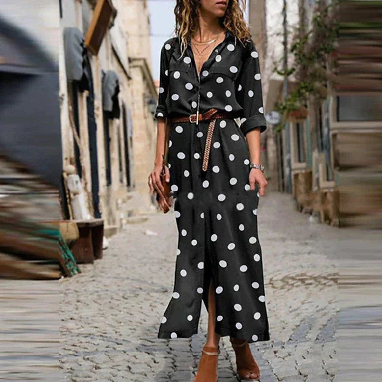 Delilah – Polka Dot Midi Dress