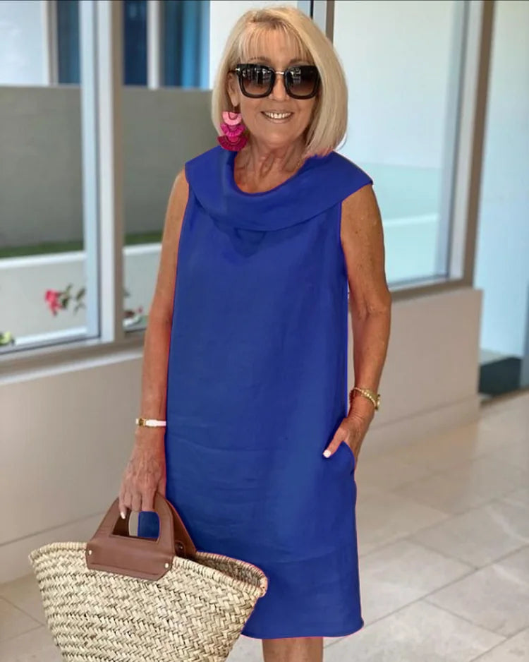 Erika – Sleeveless Sheath Dress with Pockets