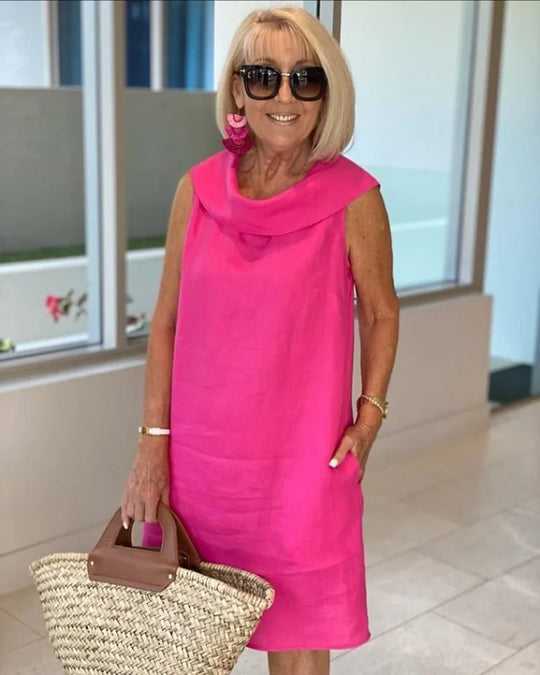 Erika – Sleeveless Sheath Dress with Pockets