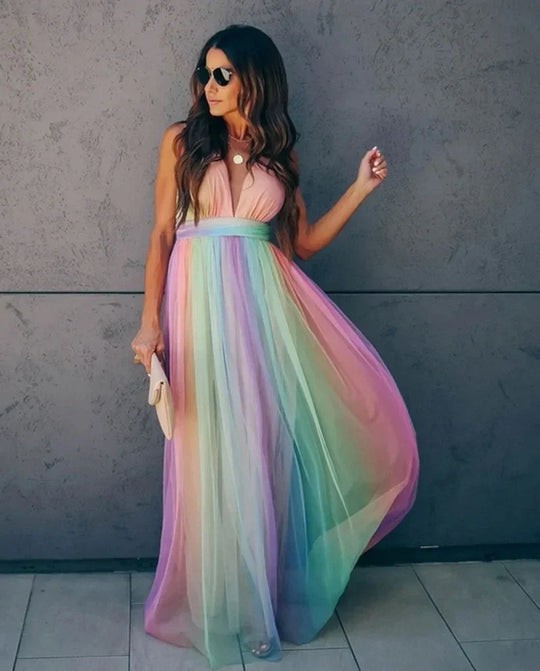Adelina – Multicolour Maxi Dress