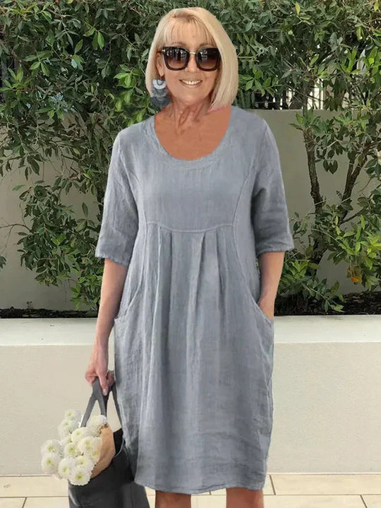 Jane – Cotton & Linen Dress