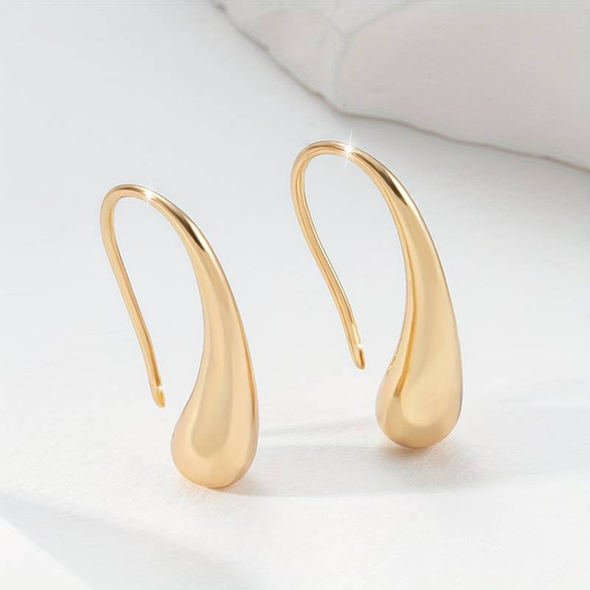 Celestine – Vintage Gold Drop Earrings