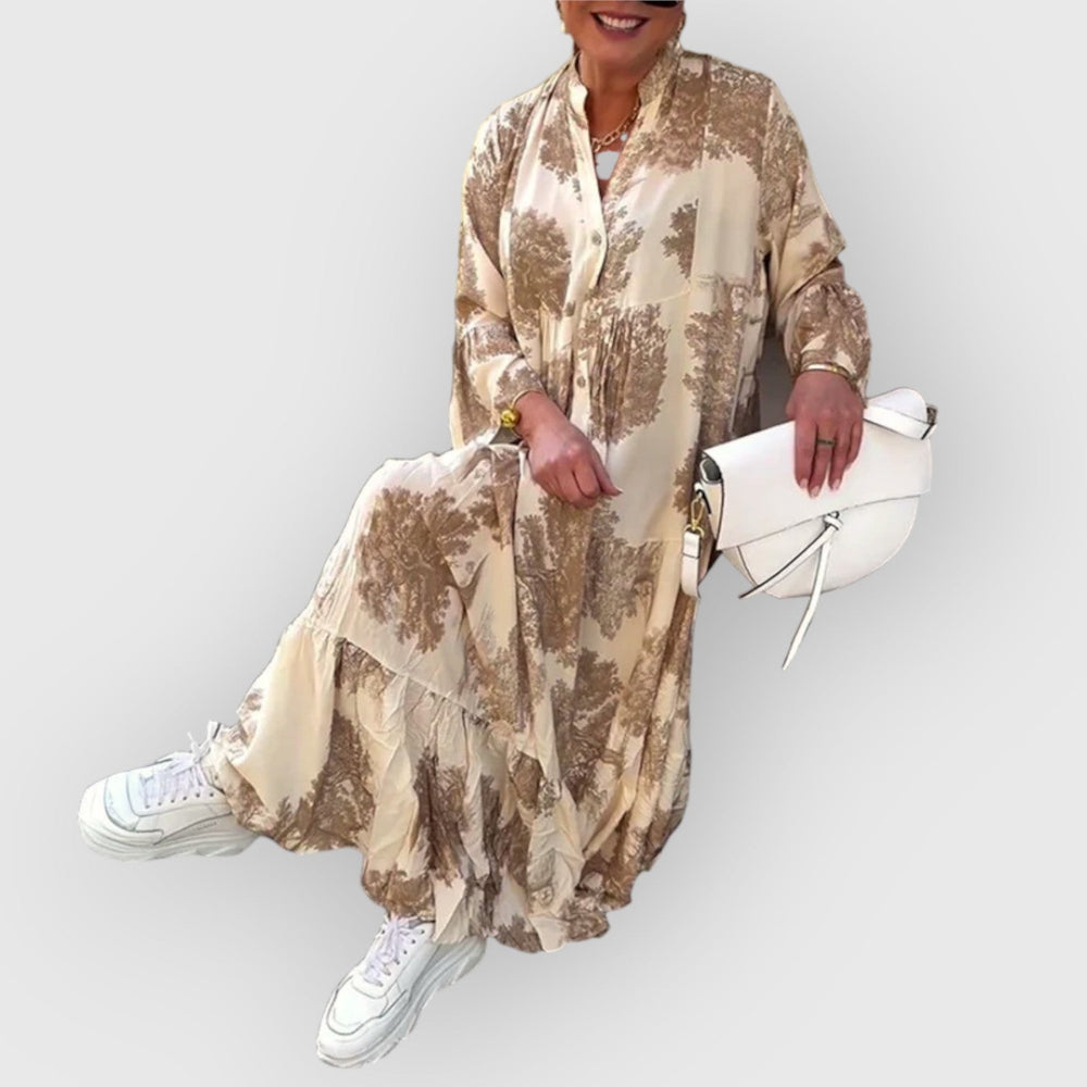 Dolores – Flowing Floral Maxi Dress