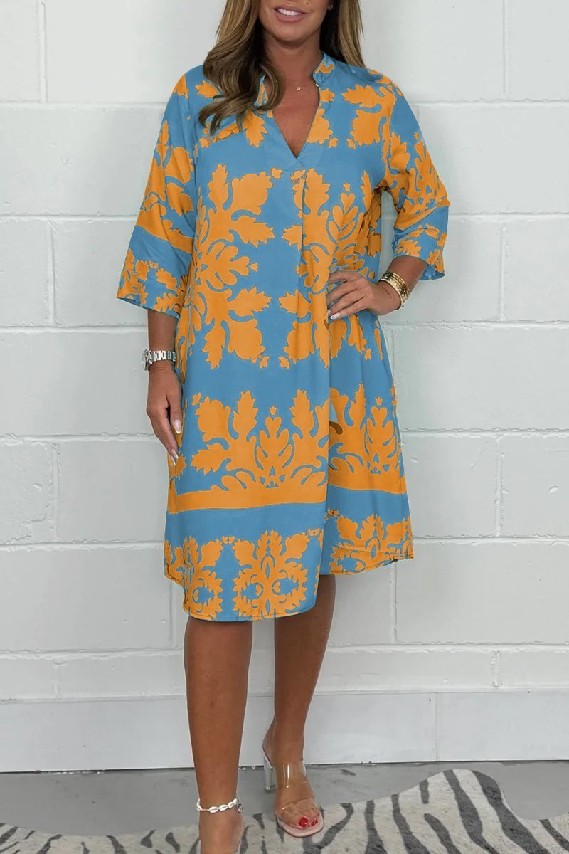 Belen – Flowy Patterned Dress