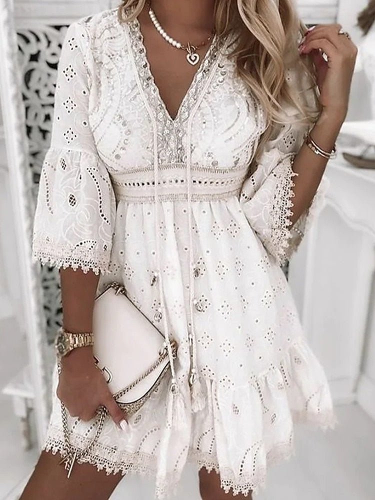 Abby – Summer Eyelet Lace Dress
