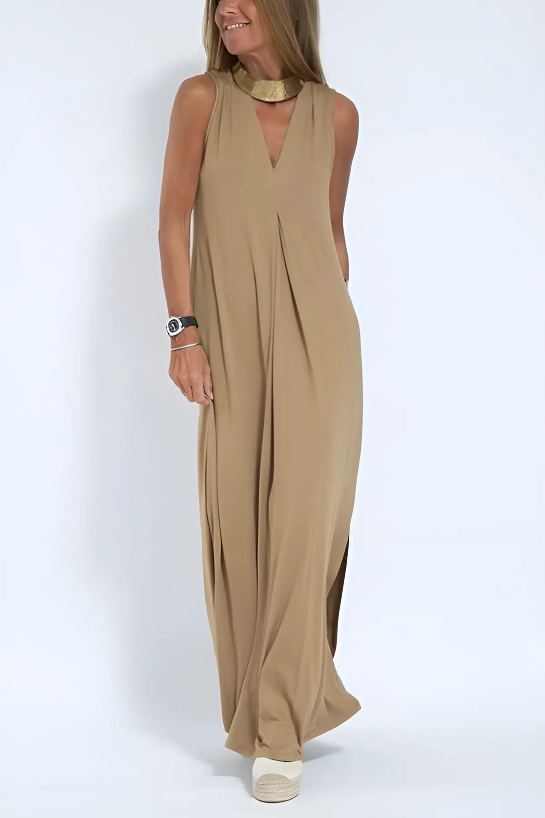 Janine – Elegant Maxi Dress with Matching Cardigan