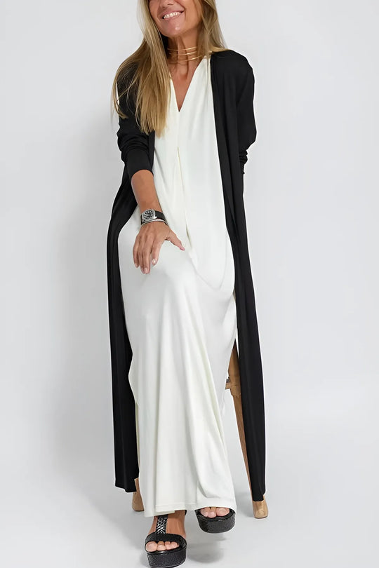 Janine – Elegant Maxi Dress with Matching Cardigan