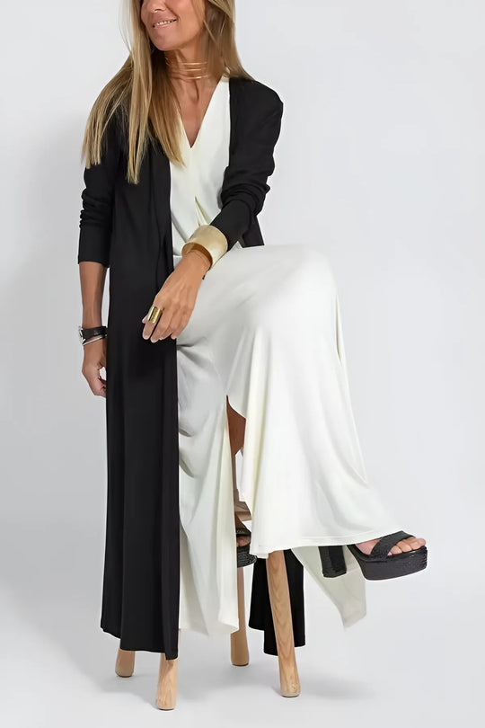Janine – Elegant Maxi Dress with Matching Cardigan