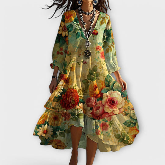 Shane – Flowing Floral Midi Dress