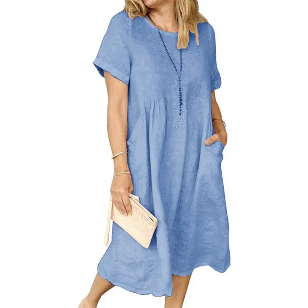 Aira – Elegant Short Sleeved Dress